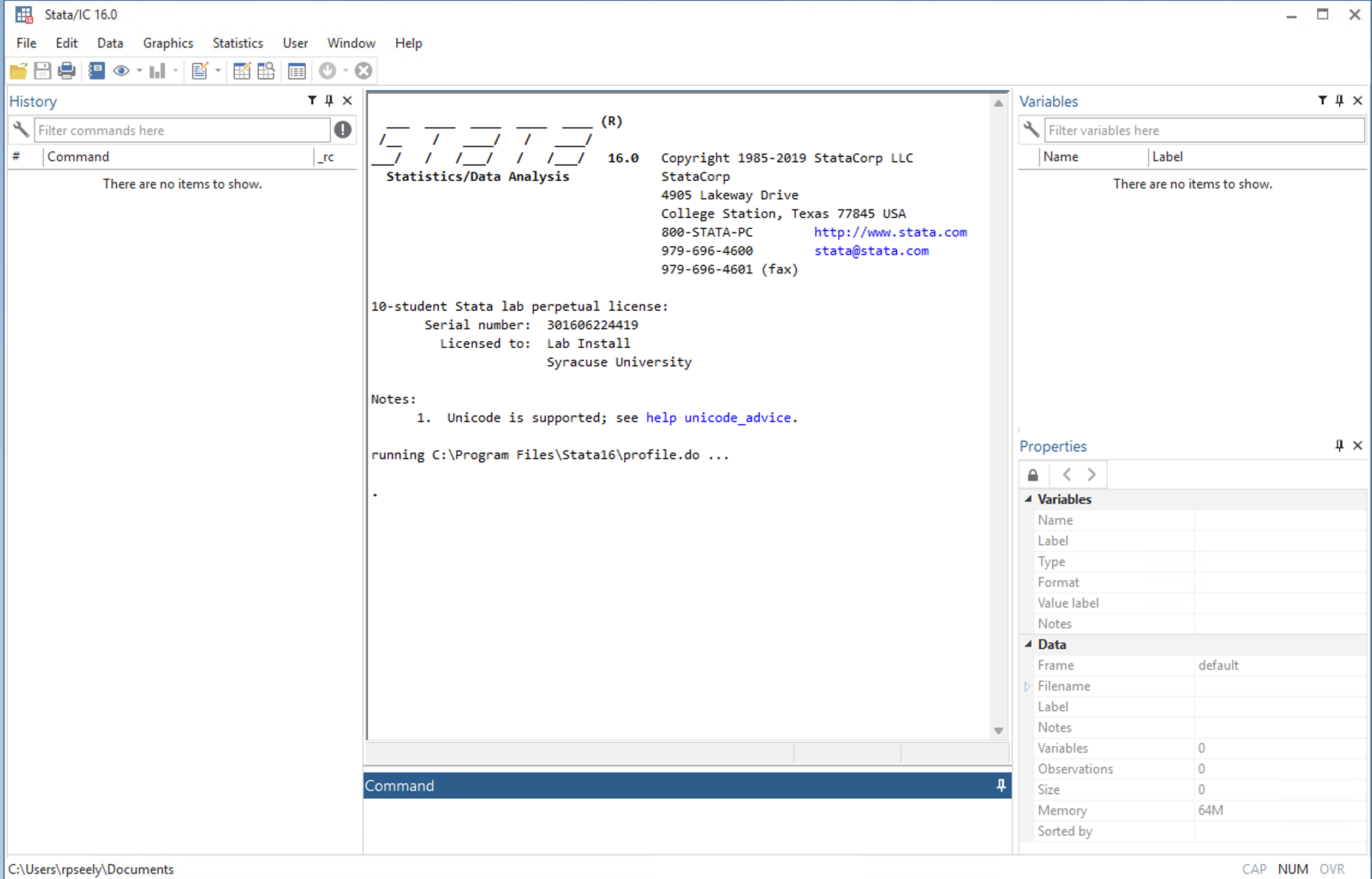 Stata Panels